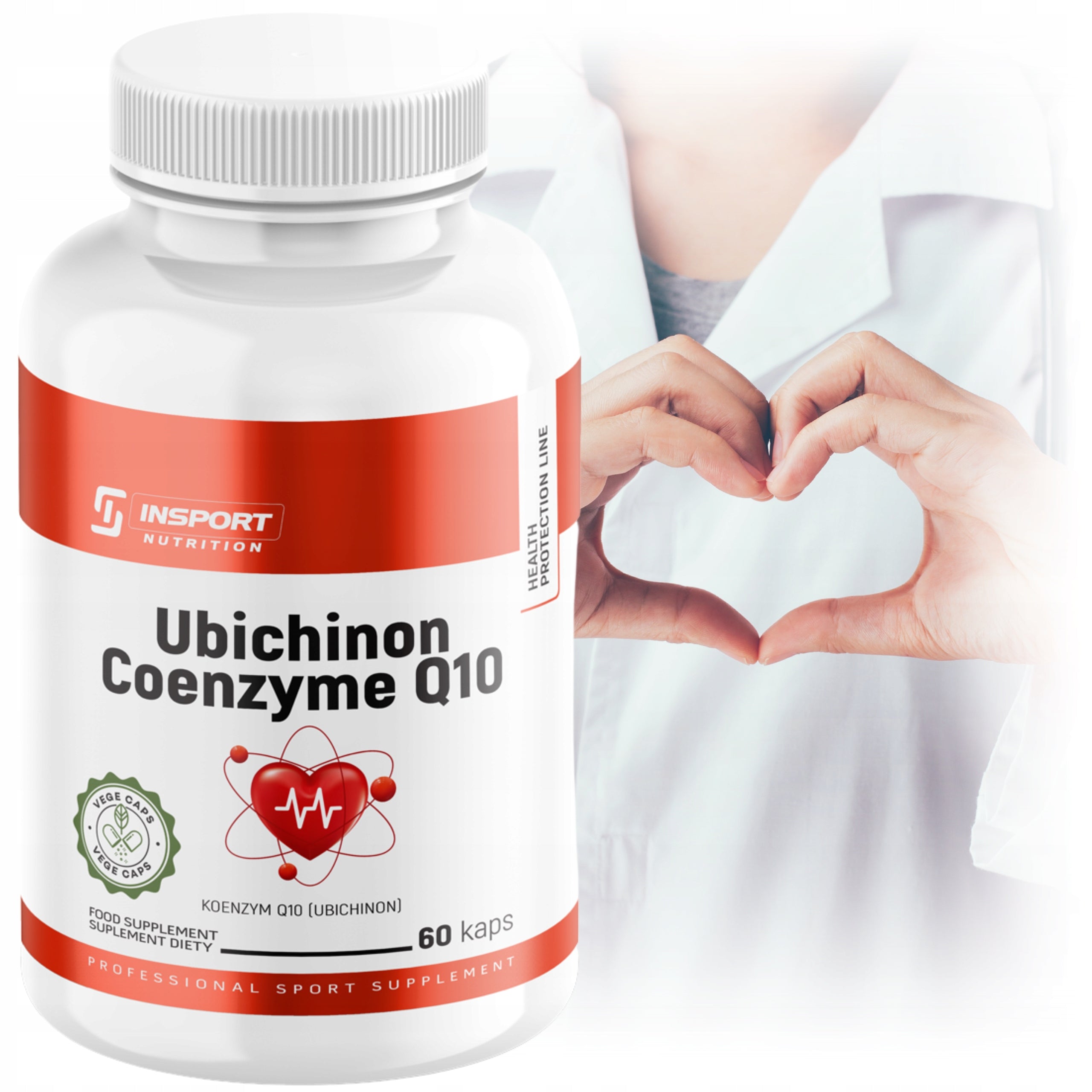 COENZYME Q10 100mg UBIQUINONE 60 kap HEALTHY HEART CIRCULATION SKIN | INSPORT