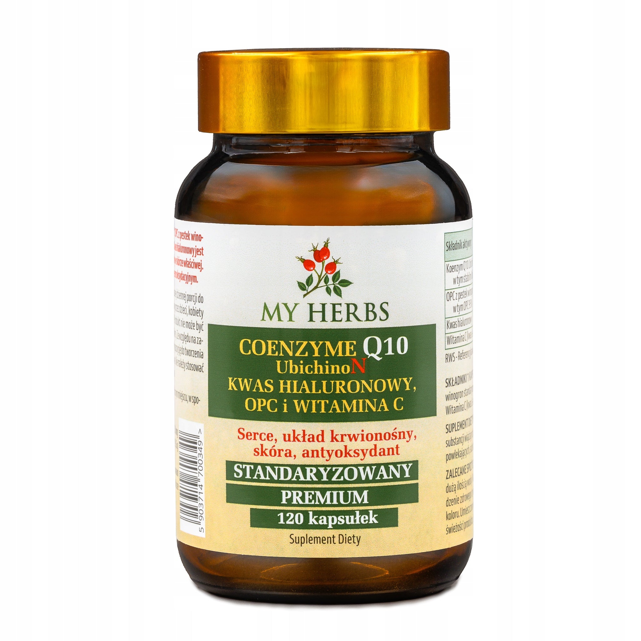 COENZYME Q10 PREMIUM + OPC + HYALURONIC ACID + VITAMIN C 120 capsules