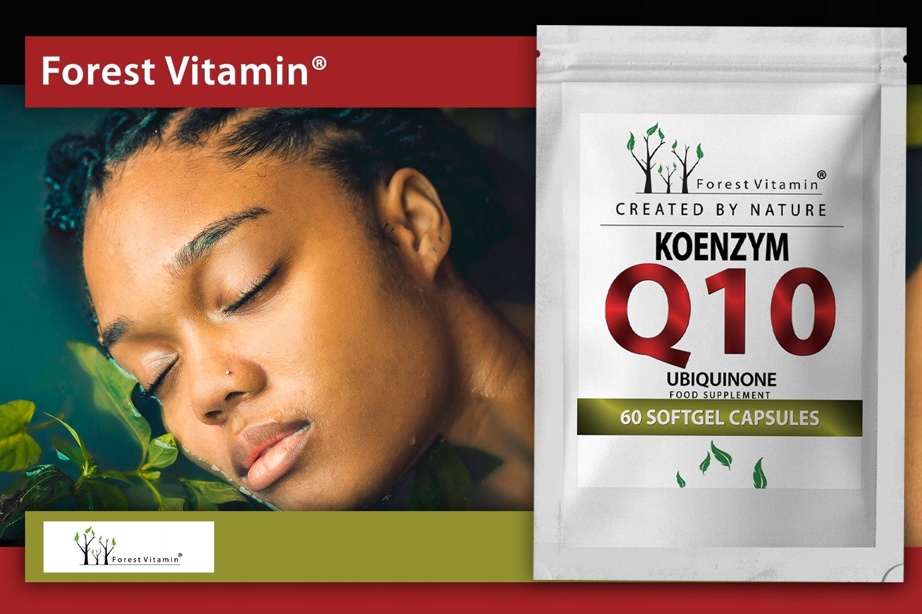 COENZYME Q10 UBIQUINONE 60 kaps 100mg IN OIL HEART YOUTH STRENGTH Brand Forest Vitamin