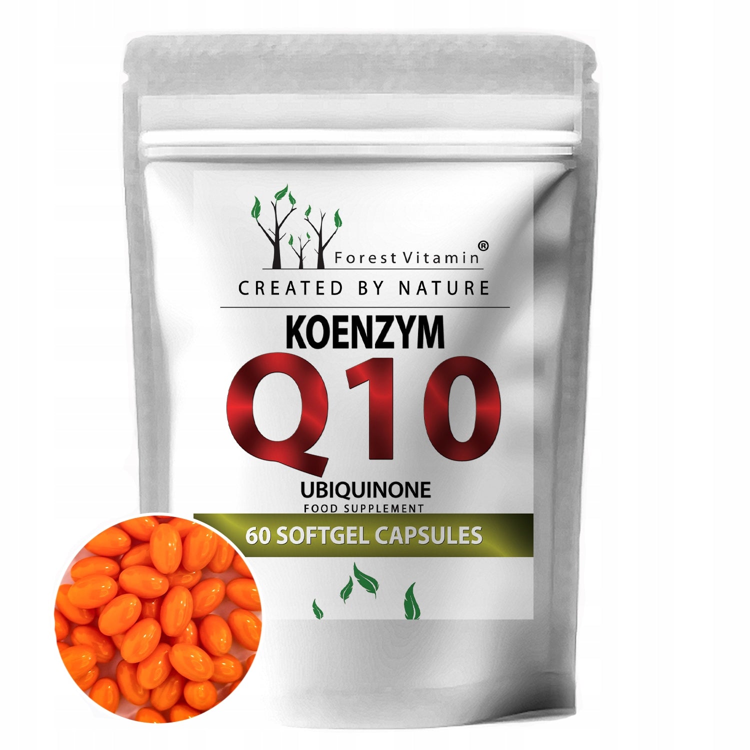 COENZYME Q10 UBIQUINONE 60 kaps 100mg IN OIL HEART YOUTH STRENGTH