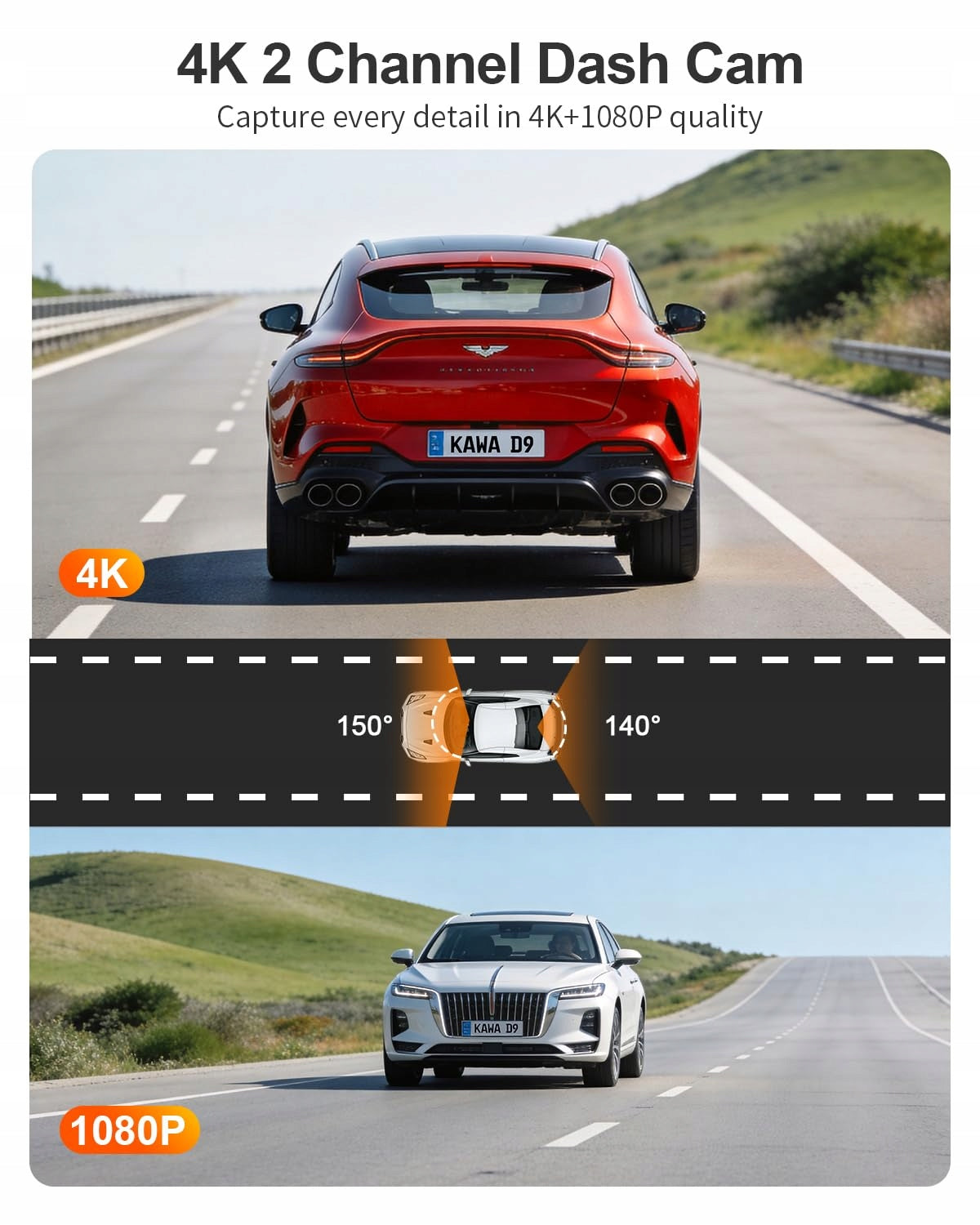 COFFEE 4K Driving Recorder 1080P GPS Wi-Fi NightEagle Brand no brand