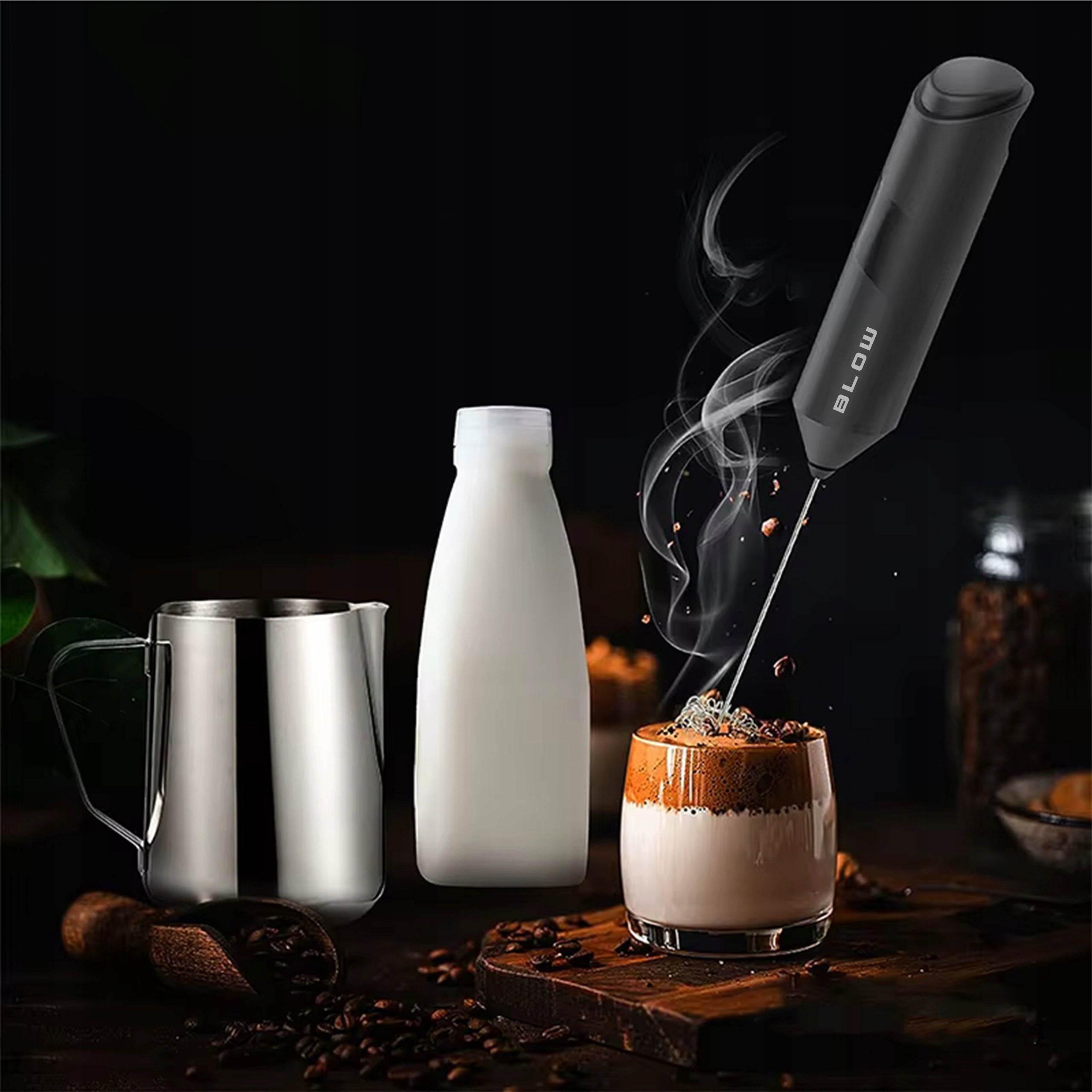 COFFEE EGG MILK FROTHER MINI ELECTRIC MIXER HAND BEATER WAND Brand Blow