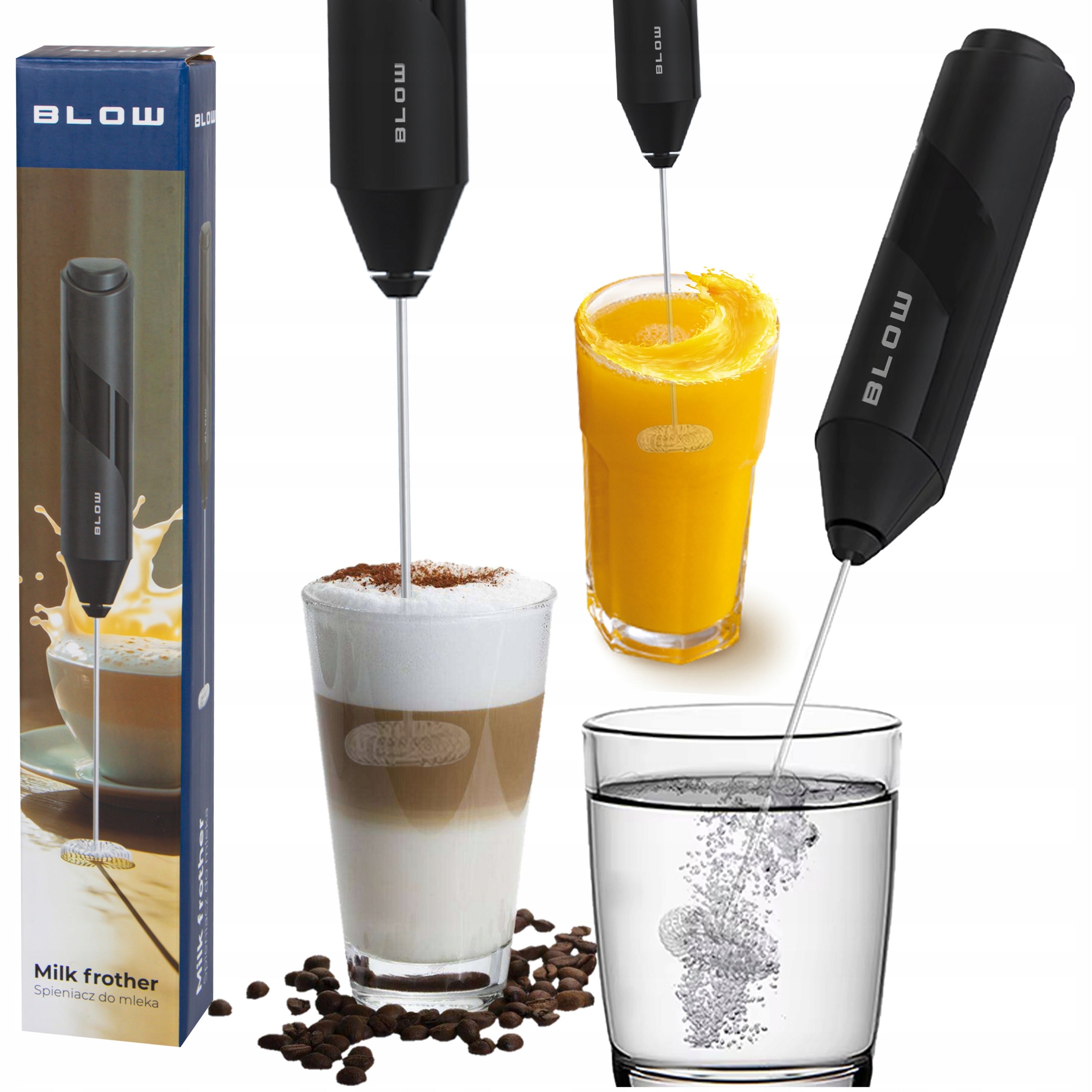 COFFEE EGG MILK FROTHER MINI ELECTRIC MIXER HAND BEATER WAND