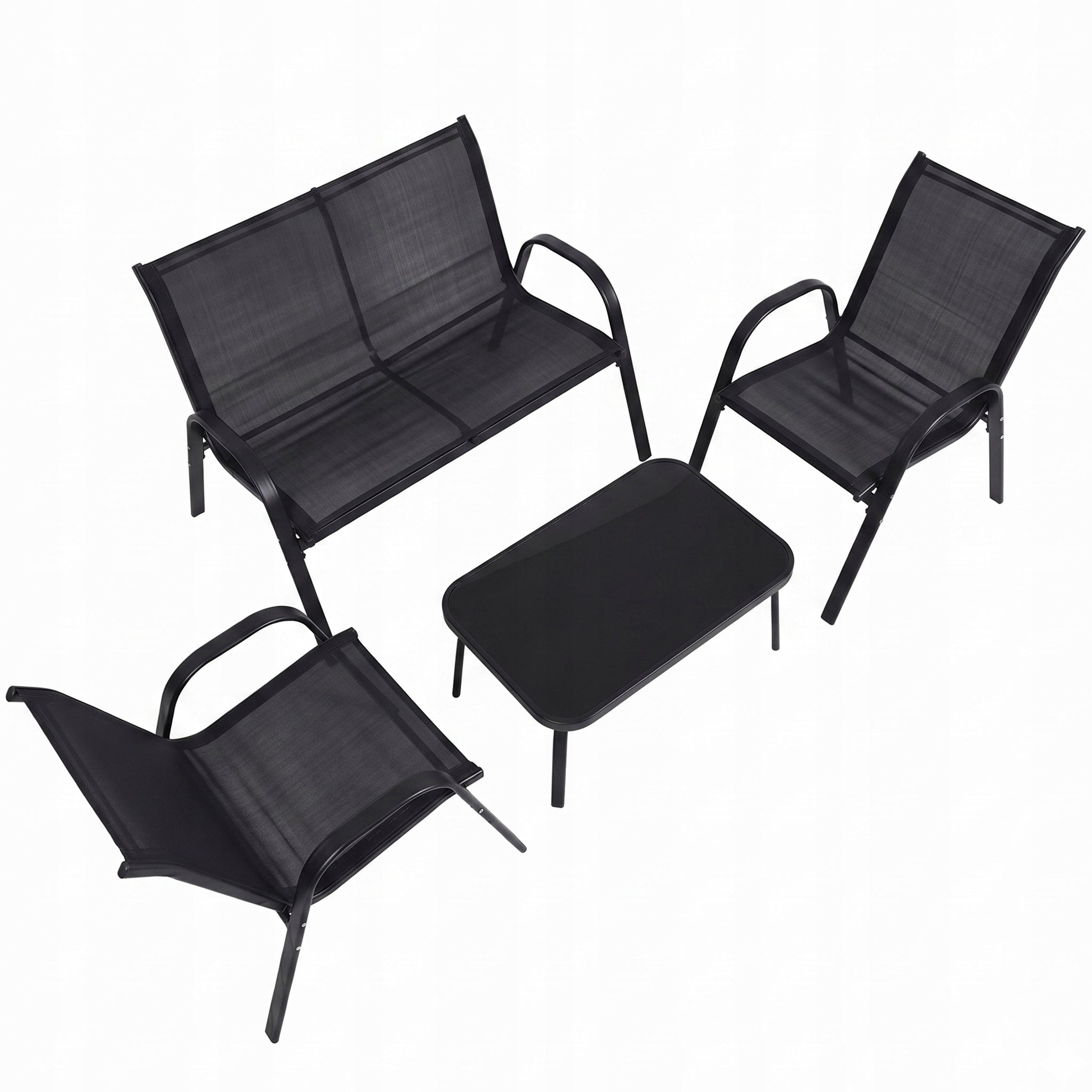 COFFEE Garden Furniture Set DINING Sofa 2 Chairs Table Product weight with unit packaging 0 kg