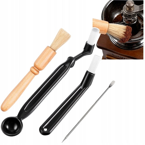 COFFEE MAKER COFFEE FLASK CLEANING BRUSH SET + NEEDLE Manufacturer code 15w1 Zestaw Pędzli Szczotek do czyszczenia