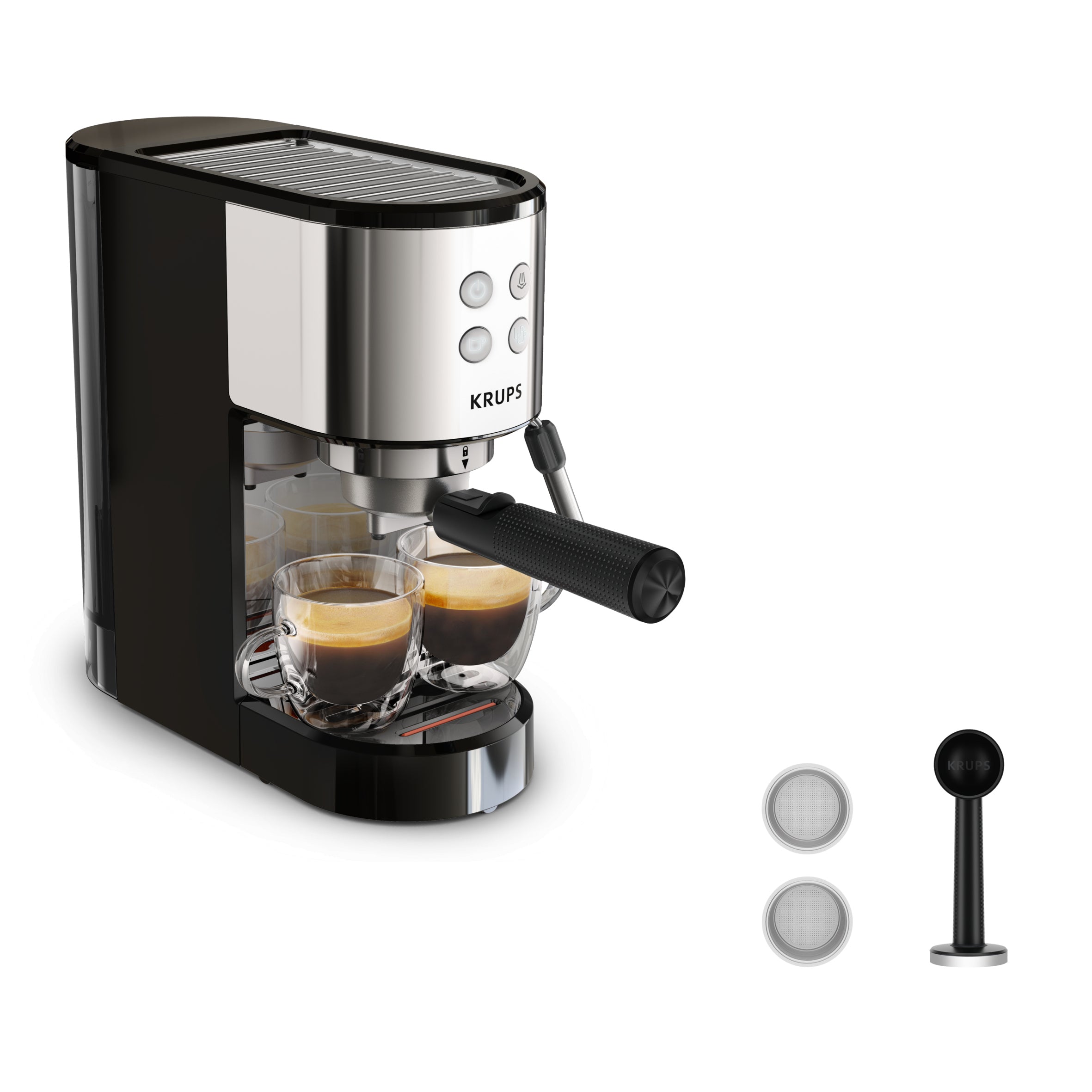 COFFEE MAKER KRUPS VIRTUOSO FLASK PRESSURE 15 BAR Packaging status original