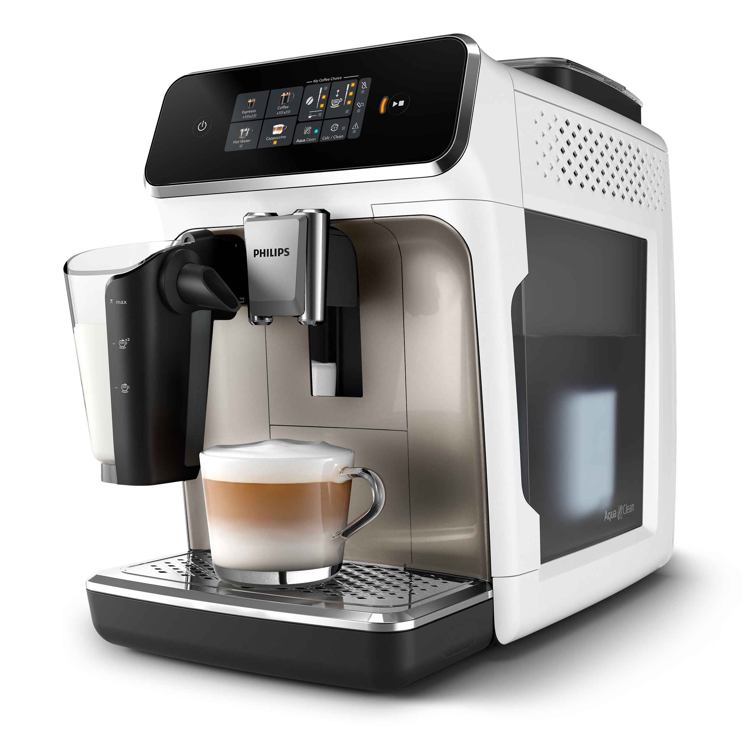 COFFEE MAKER PHILIPS AUTOMATIC PRESSURE 2300 LatteGo 1500 W white EAN (GTIN) 5906063223378