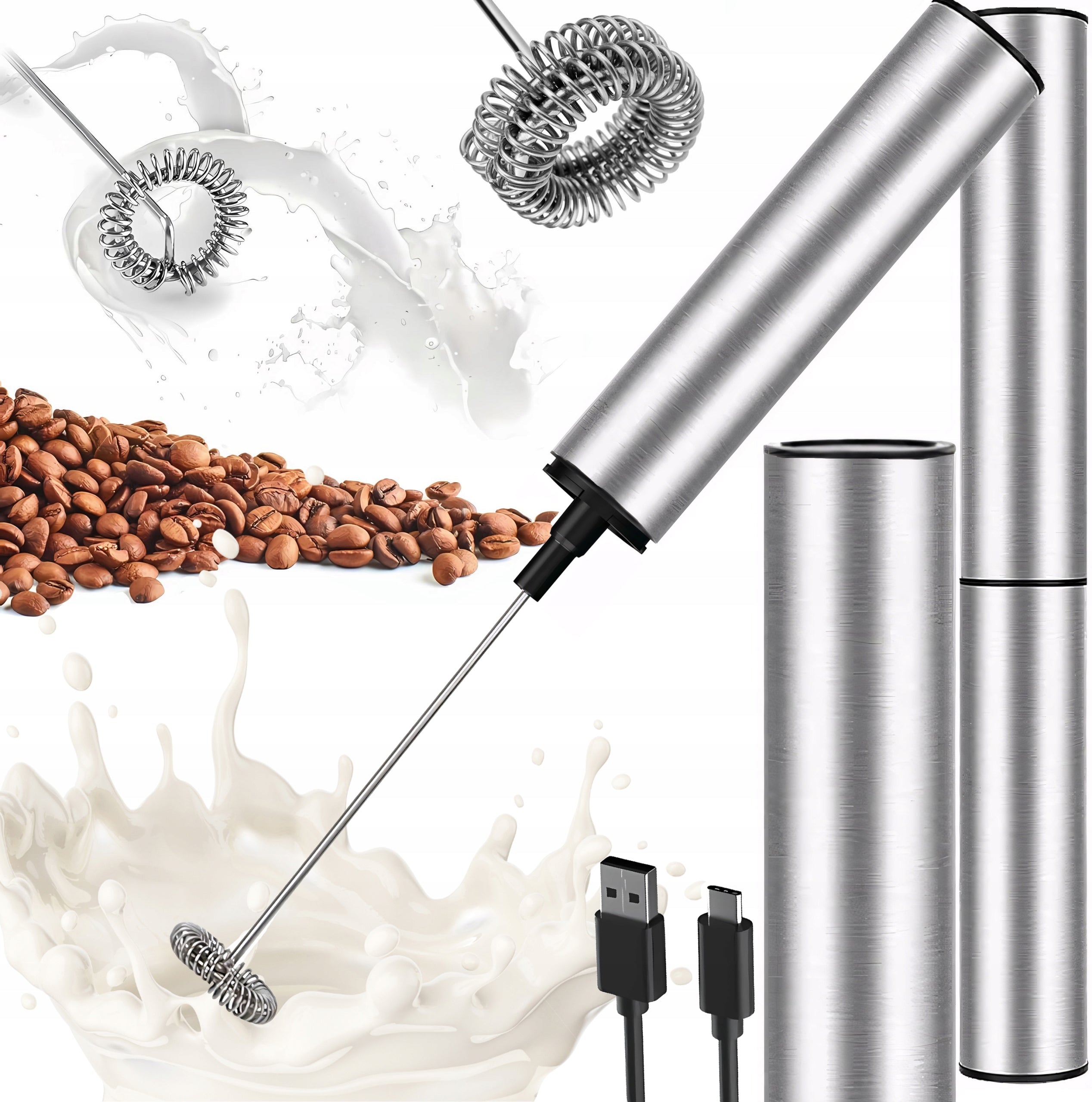 COFFEE MILK FROTHER STAINLESS STEEL 19000 rpm QUIET STRONG