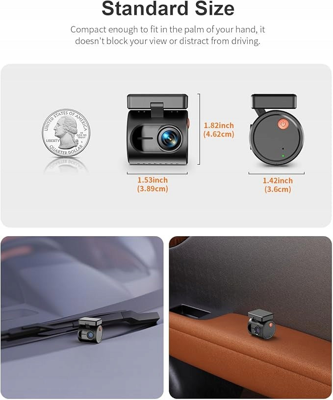 COFFEE Miniature Car Camera QHD 1296P Mini Dash camera Brand no brand