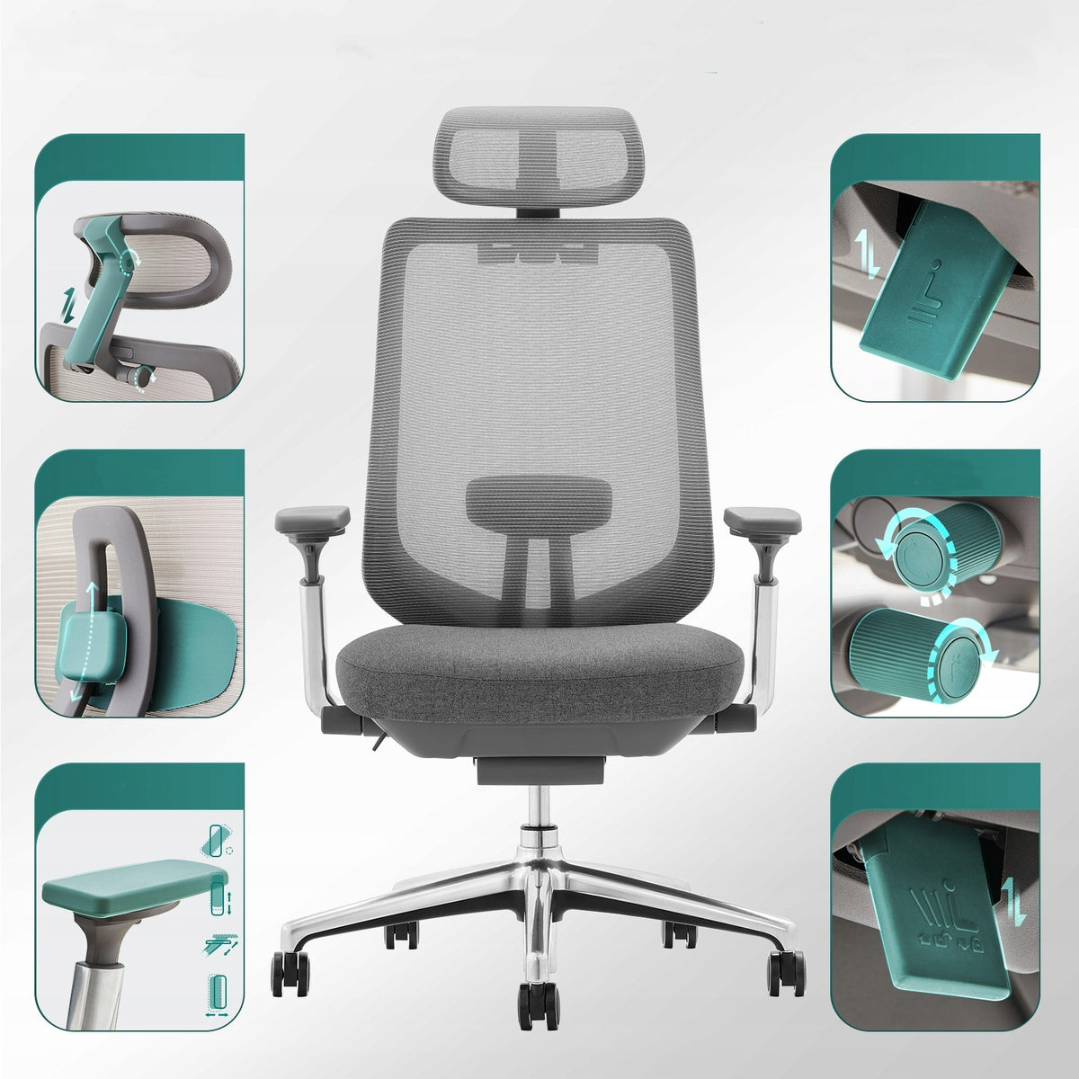COLAMY Atlas Ergonomic Mesh Office Chair High Back Executive Desk Chair Packaging status original
