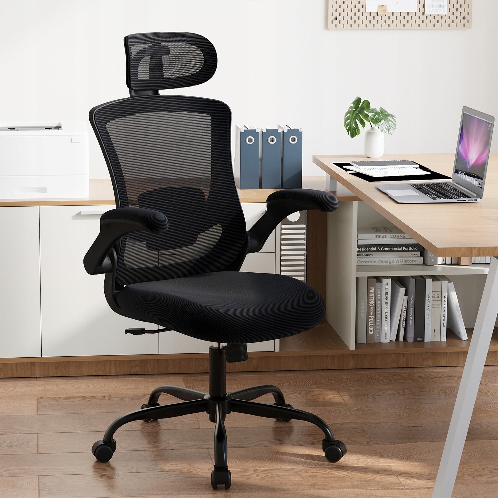 COLAMY Office Chair Mesh Computer Chair with Adjustable Headrest Armrest EAN (GTIN) 06942575807308