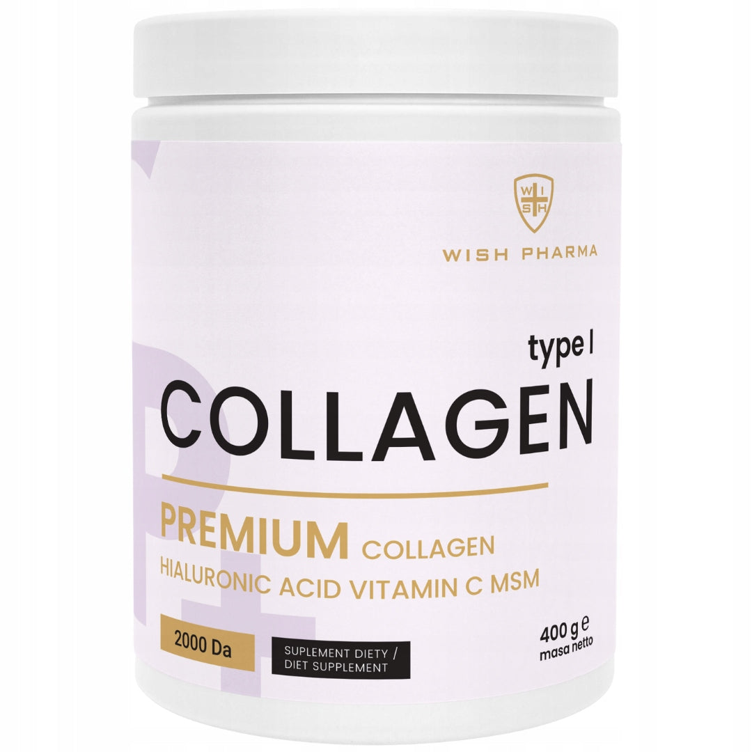COLLAGEN 10 000 mg Fish Hyaluronic Acid MSM Vitamin C Skin Joints 400 g