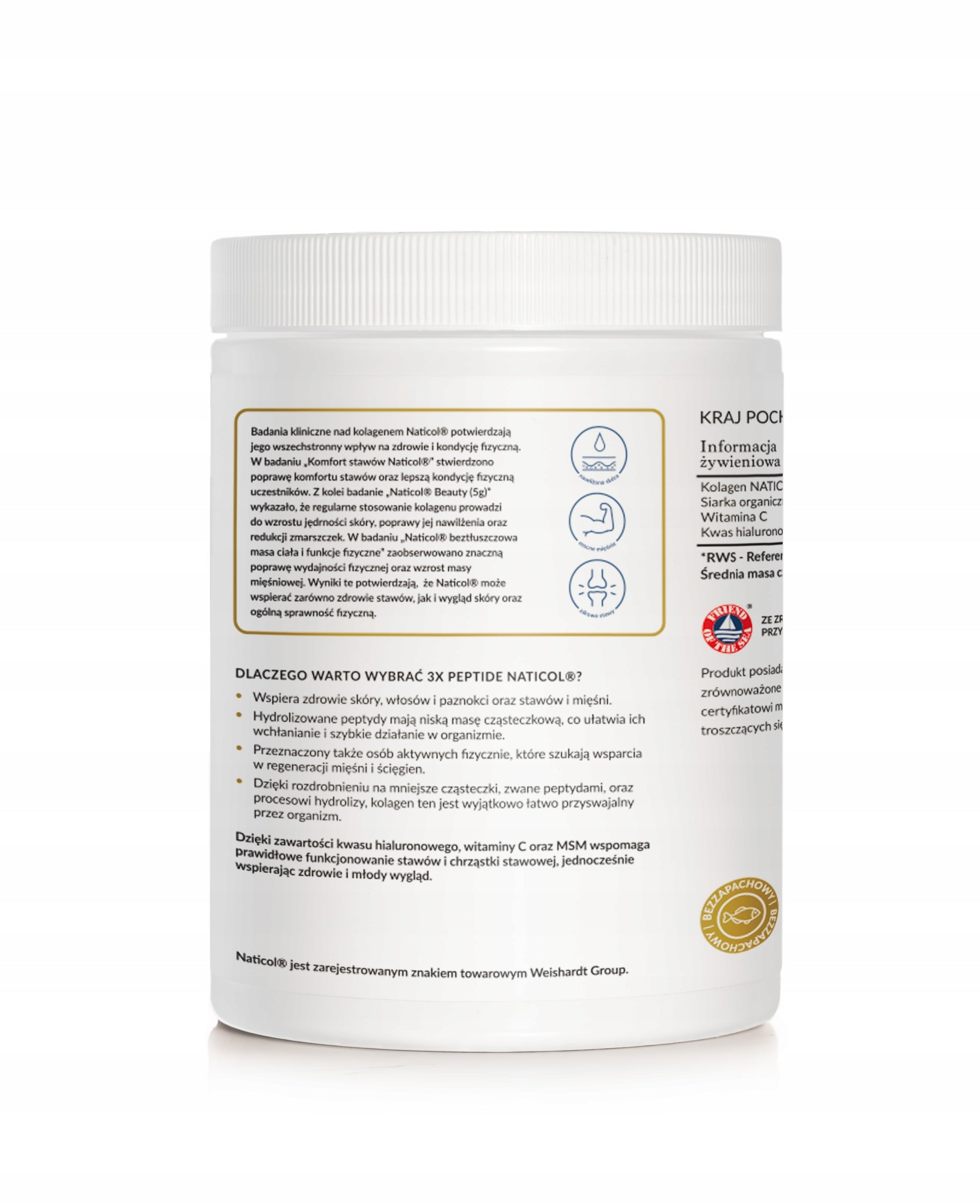 COLLAGEN 3 Peptides HA MSM Wit C for Drinking 10 000mg Hair Joints for Drinking 400 g Brand Natural Herbs