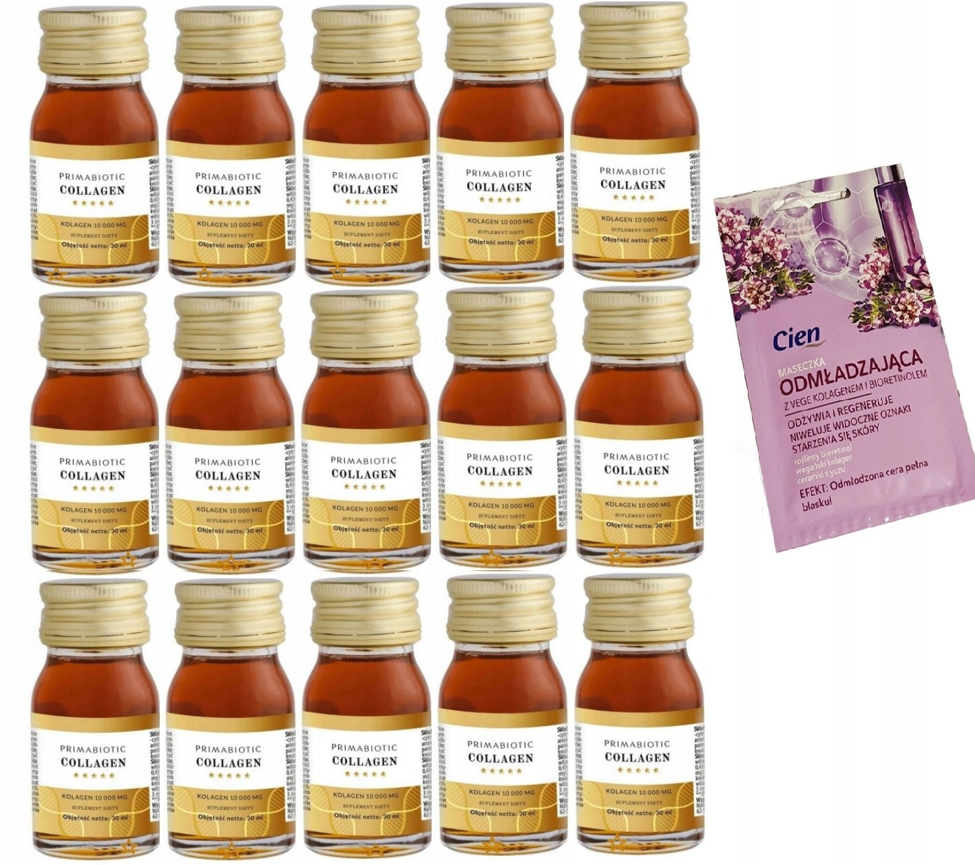 COLLAGEN 30ml Primabiotic 10000mg COLLAGEN GOLD 15 bottles