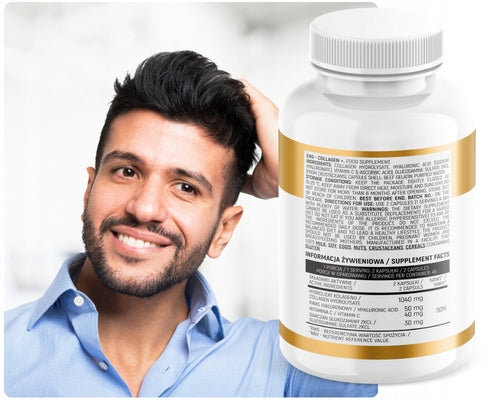 COLLAGEN+ 90 kap COLLAGEN HEALTHY HAIR SKIN NAILS | INSPORT Kind multi-component product