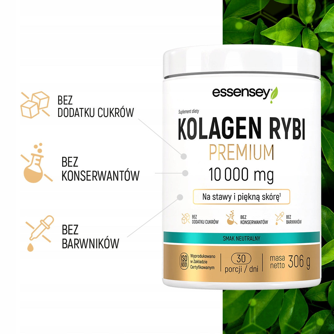 COLLAGEN FISH 10000 mg Premium JOINTS SKIN HAIR NAILS Hyaluron Wit C D3 Expiration date at least 1 year from the date of purchase