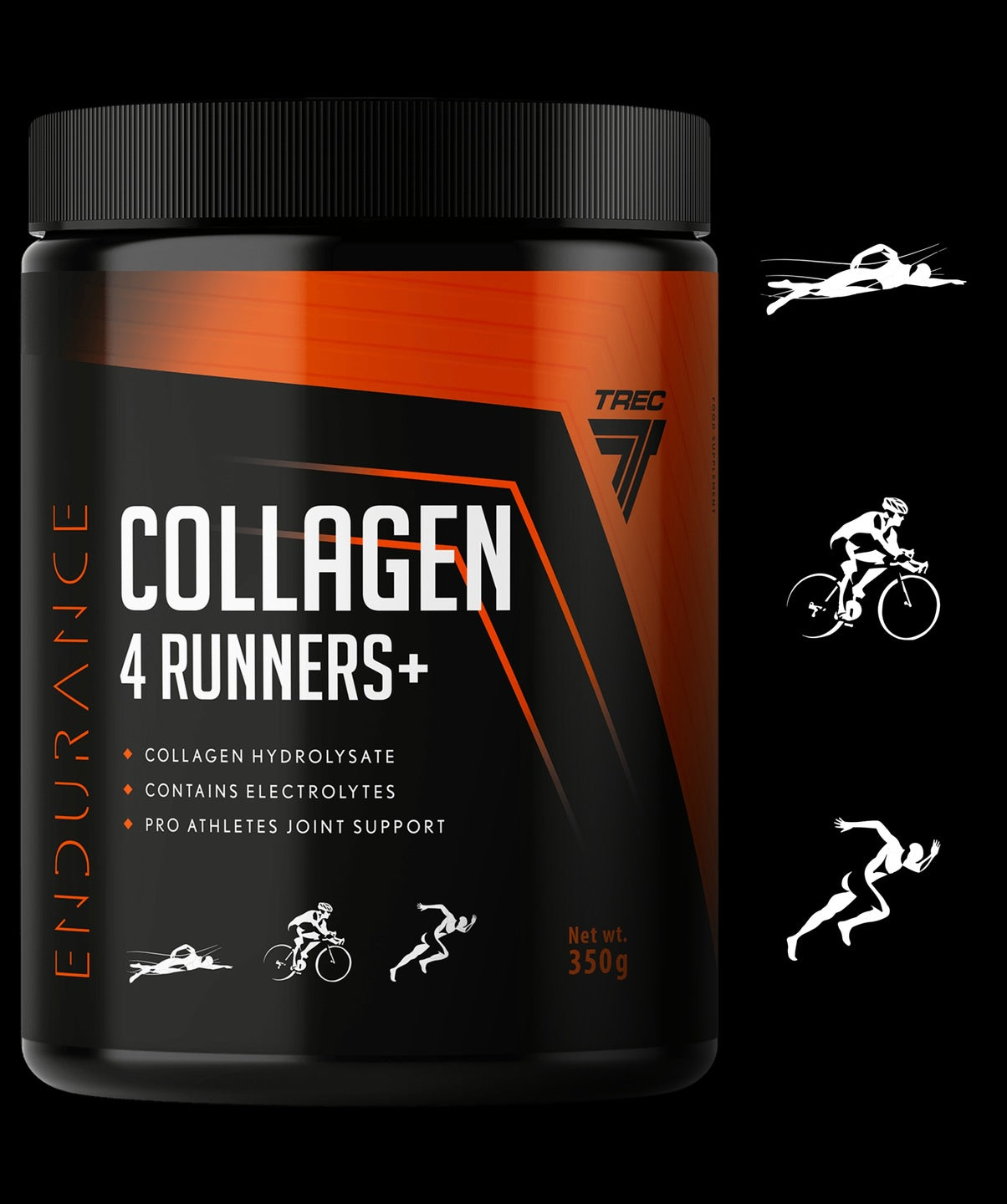 COLLAGEN FOR RUNNERS POWDER 8000mg Trec Endurance Collagen 4 Runners+ Expiration date at least 1 year from the date of purchase