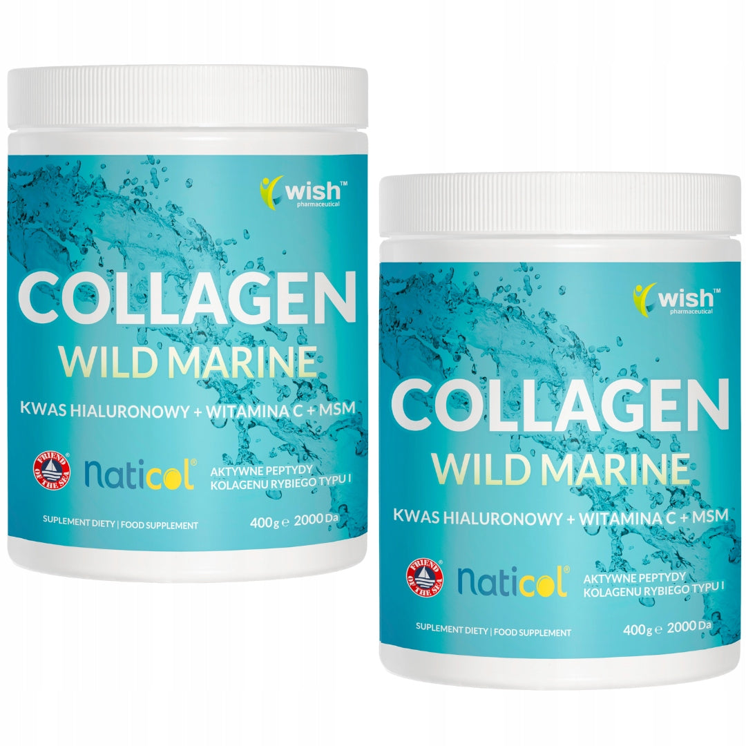 COLLAGEN Fish WildMarine Powder 10 000mg Hyaluronic Acid MSM Wit. C 800g