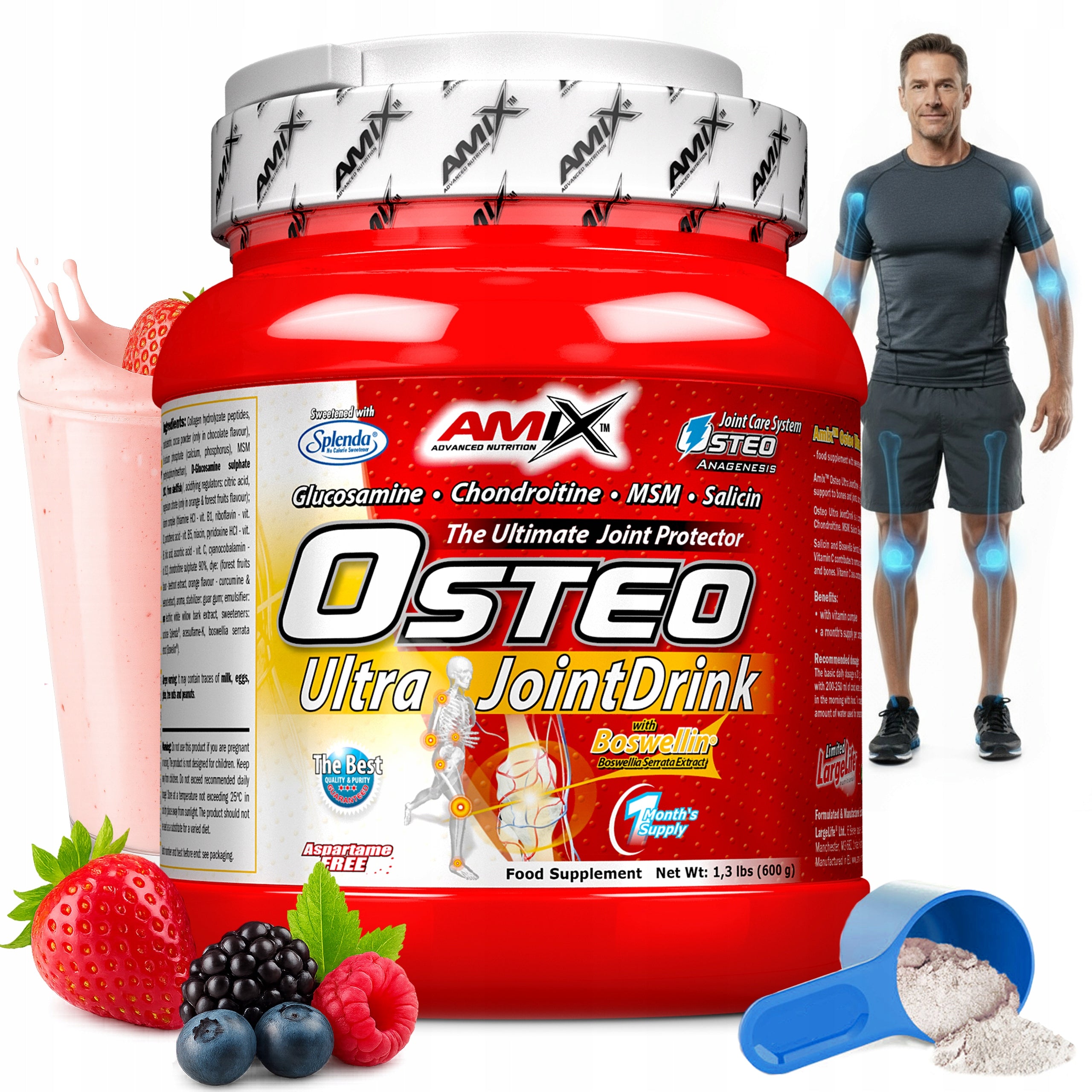 COLLAGEN + Glucosamine, Chondroitin MSM - effective preparation for joints Amix