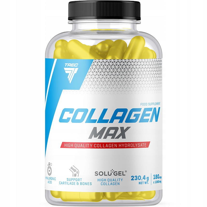 COLLAGEN IN CAPSULES Trec Collagen Max 180 kaps HYALURONIC ACID VITAMIN C