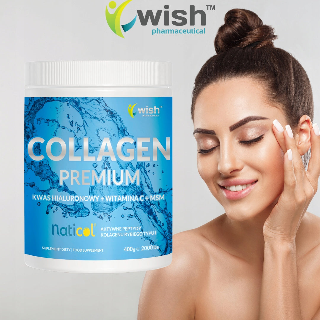 COLLAGEN Natural PREMIUM 10 000mg Supports Skin Joints HA MSM WIT C 400g Form powder