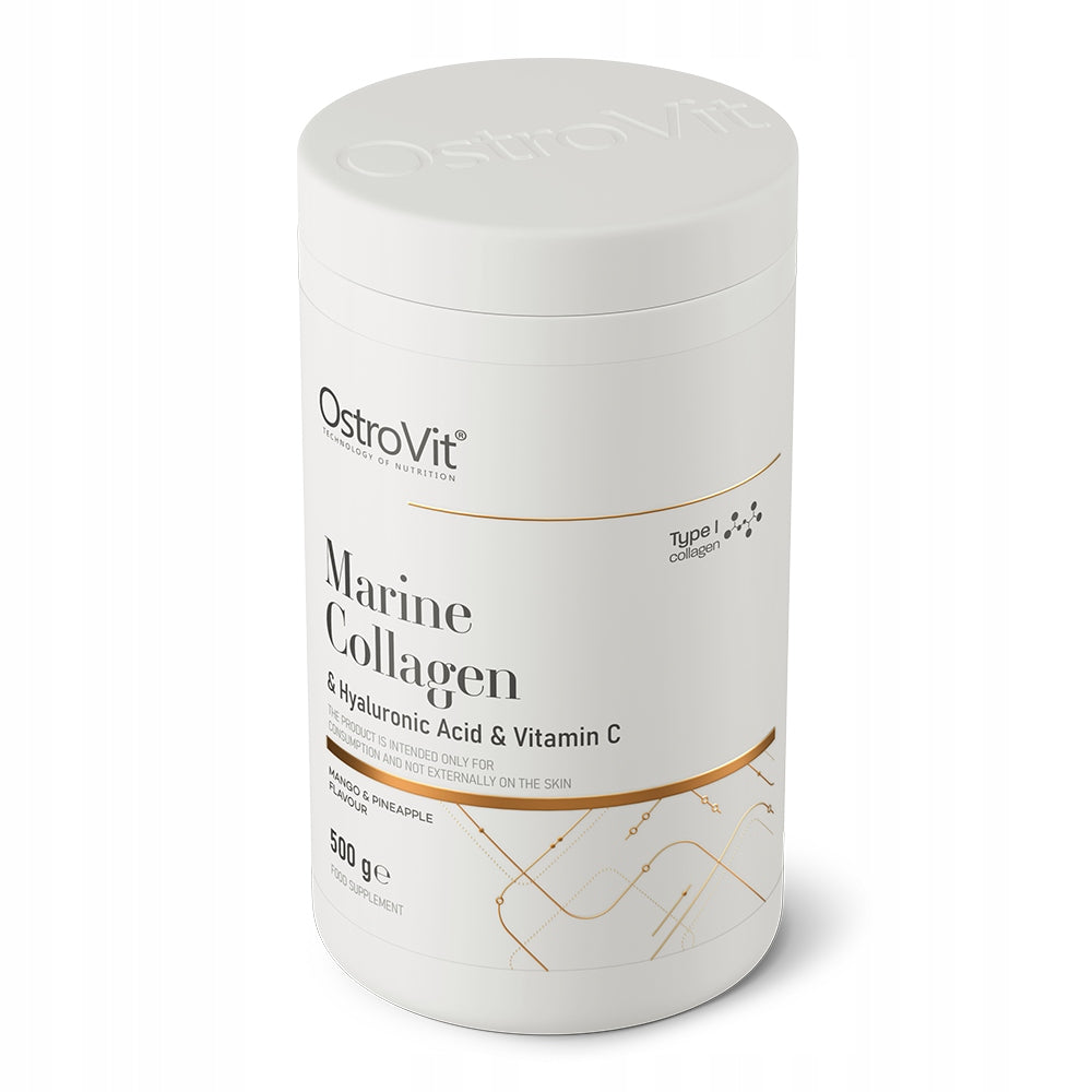 COLLAGEN OSTROVIT MARINE FISH TO DRINK 500G POWDER+HYALURONIC ACID AND VIT C Manufacturer code 5903933914114