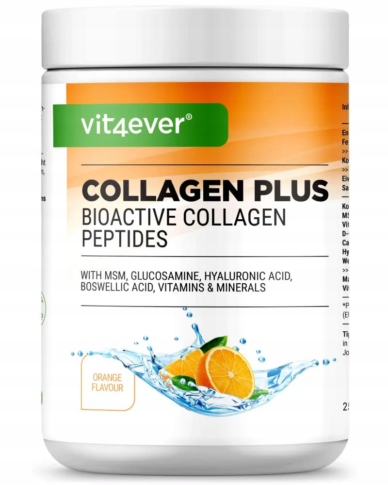 COLLAGEN PLUS 500 g TASTE ORANGE SUPPORT JOINTS HAIR YOUNG APPEARANCE