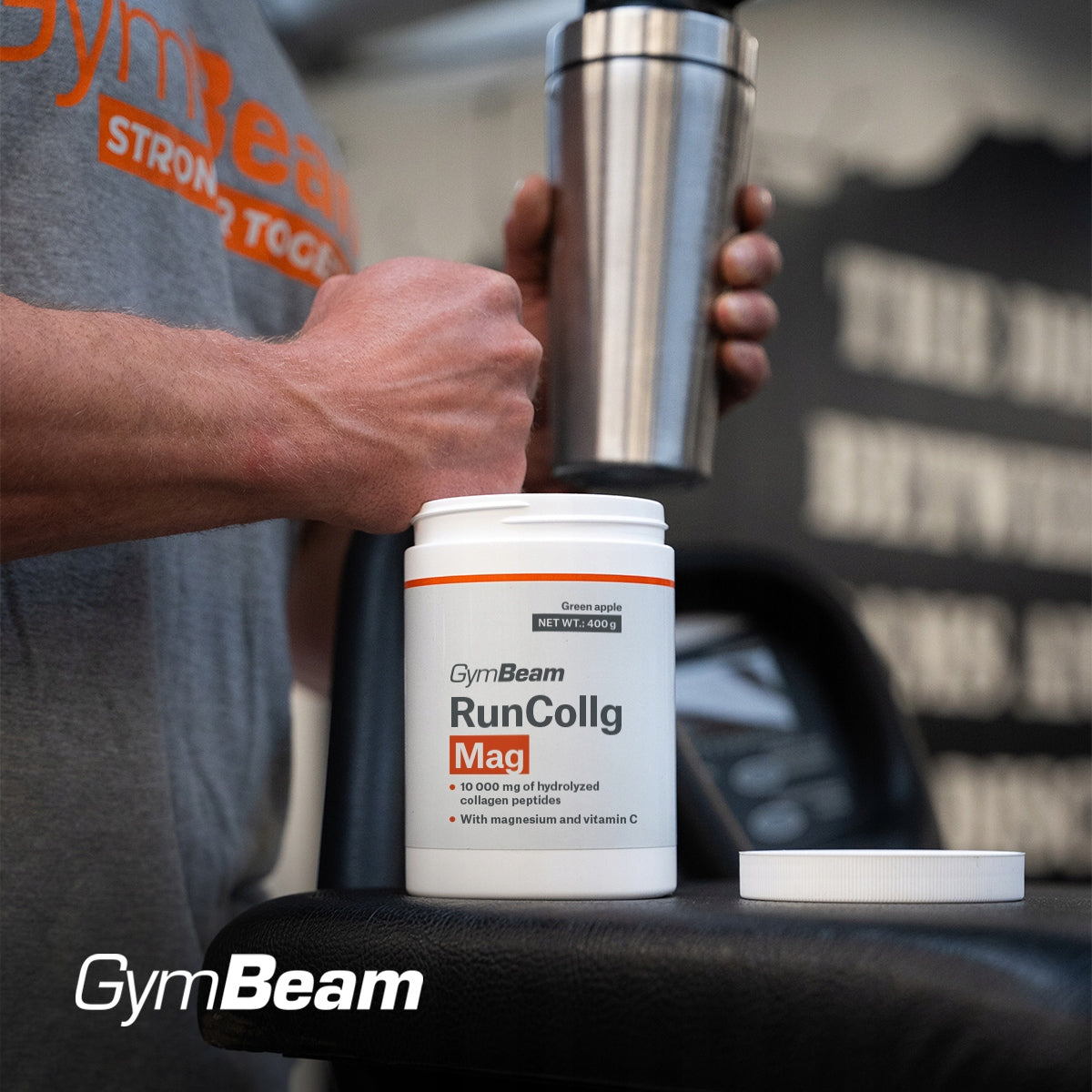 COLLAGEN VITAMIN C MAGNESIUM FOR JOINTS RUNCOLLG MAG GymBeam passion fruit mango 400g Brand GymBeam