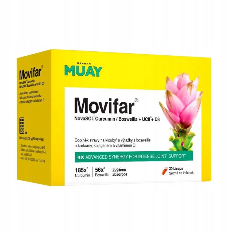 COLLAGEN for joints and bones Movifar Namman Muay CURCUMIN BOSWELIA D3 30 TAB. EAN (GTIN) 3830083280047