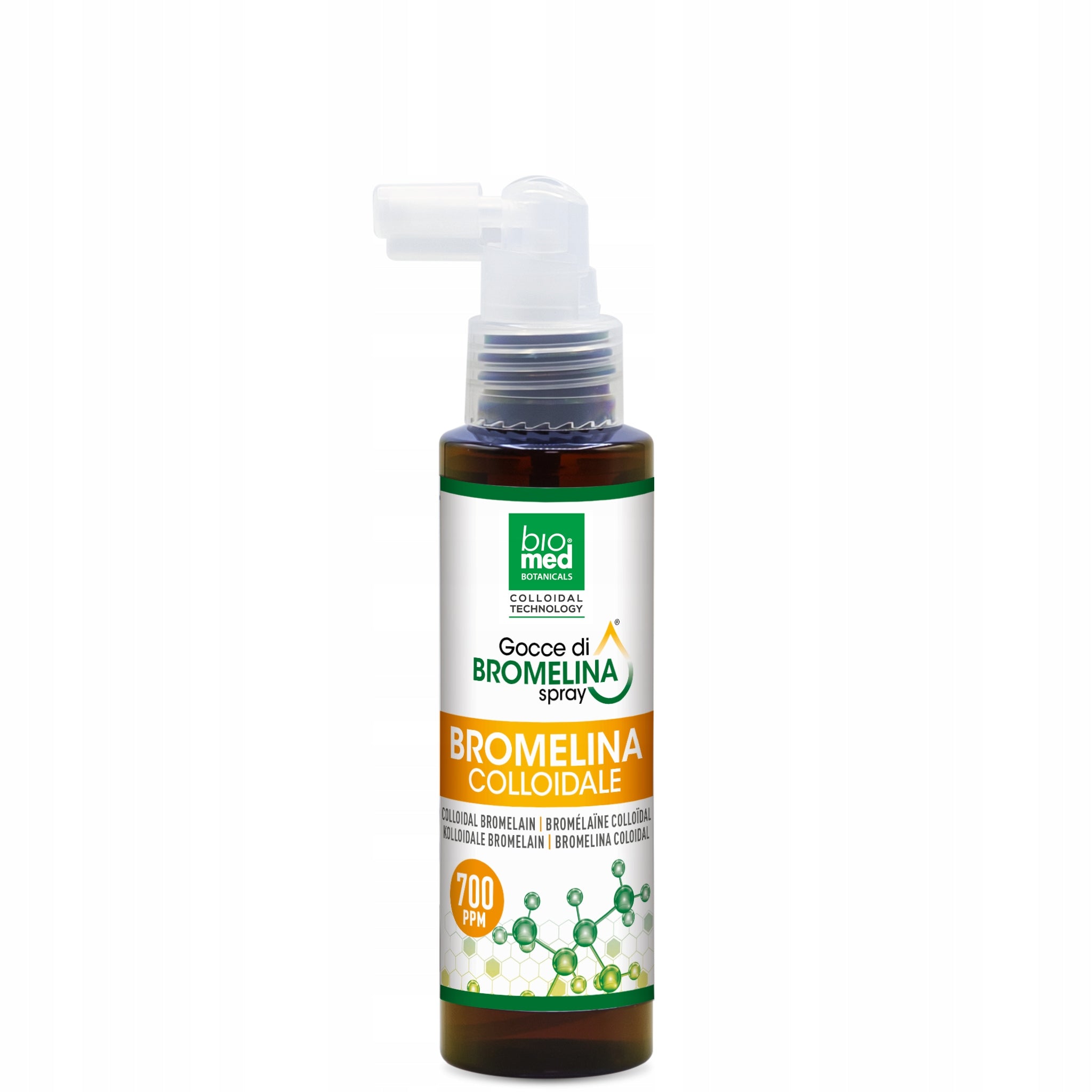 COLLOIDAL BROMELAIN concentrated spray Biomed Digestion Circulation 100ml