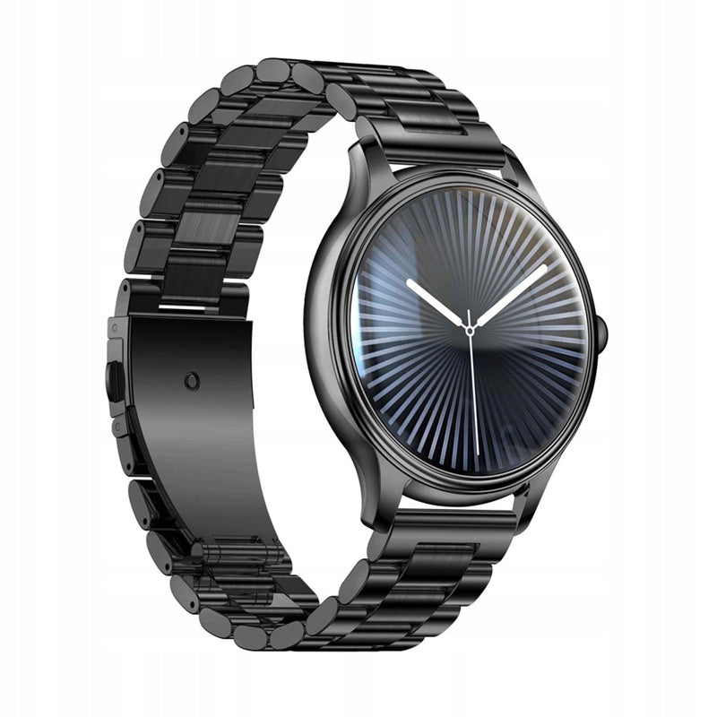 COLMI L28 Smartwatch Watch Black+Black Strap Steel Bluetooth Talking Manufacturer code L28 Black steel