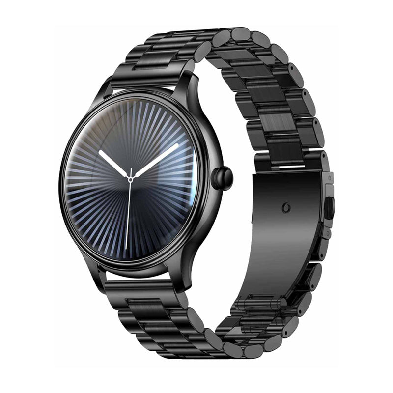 COLMI L28 Smartwatch Watch Black+Black Strap Steel Bluetooth Talking Packaging status original