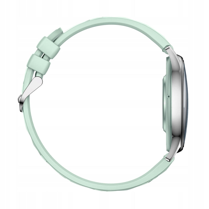 COLMI L28 Smartwatch Watch Silver-Green + Green Leather Strap Manufacturer code L28 Silver Leather