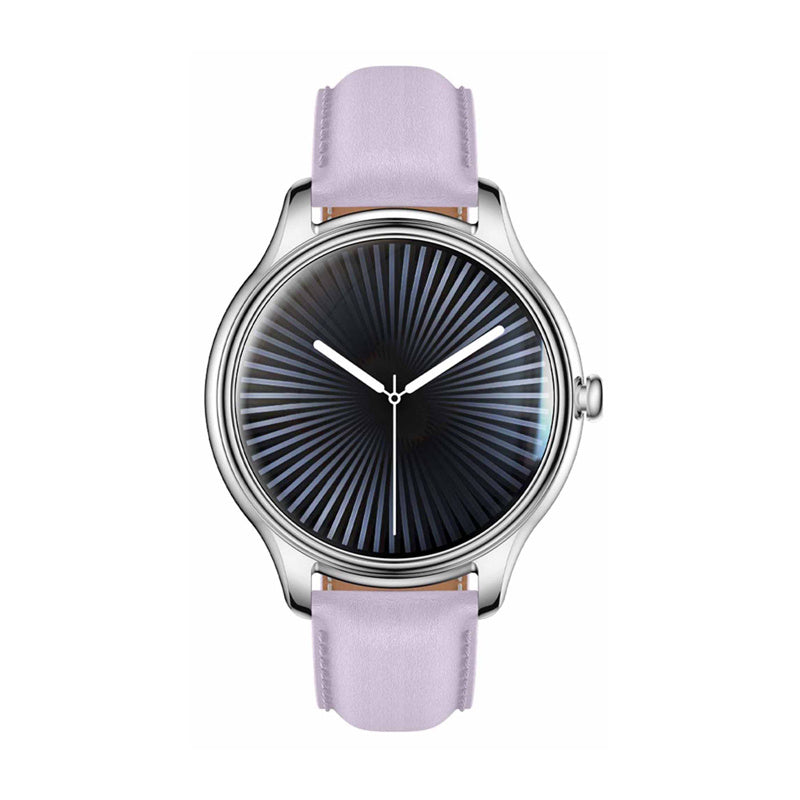 COLMI L28 Smartwatch Watch Silver-Violet + Purple Leather Strap Manufacturer code L28 Silver -purple