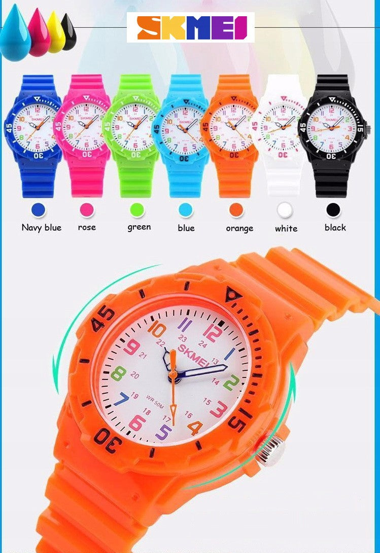 COLORFUL CHILDREN'S WATCH SKMEI HAND FOR GIRL'S BOYFRIEND 7 KOL Packaging status original