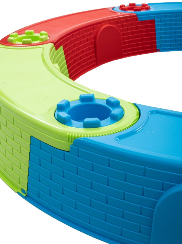 COLORFUL FOLDING SANDBOX WITH SAND MAT 170CM LARGE Length 170 cm