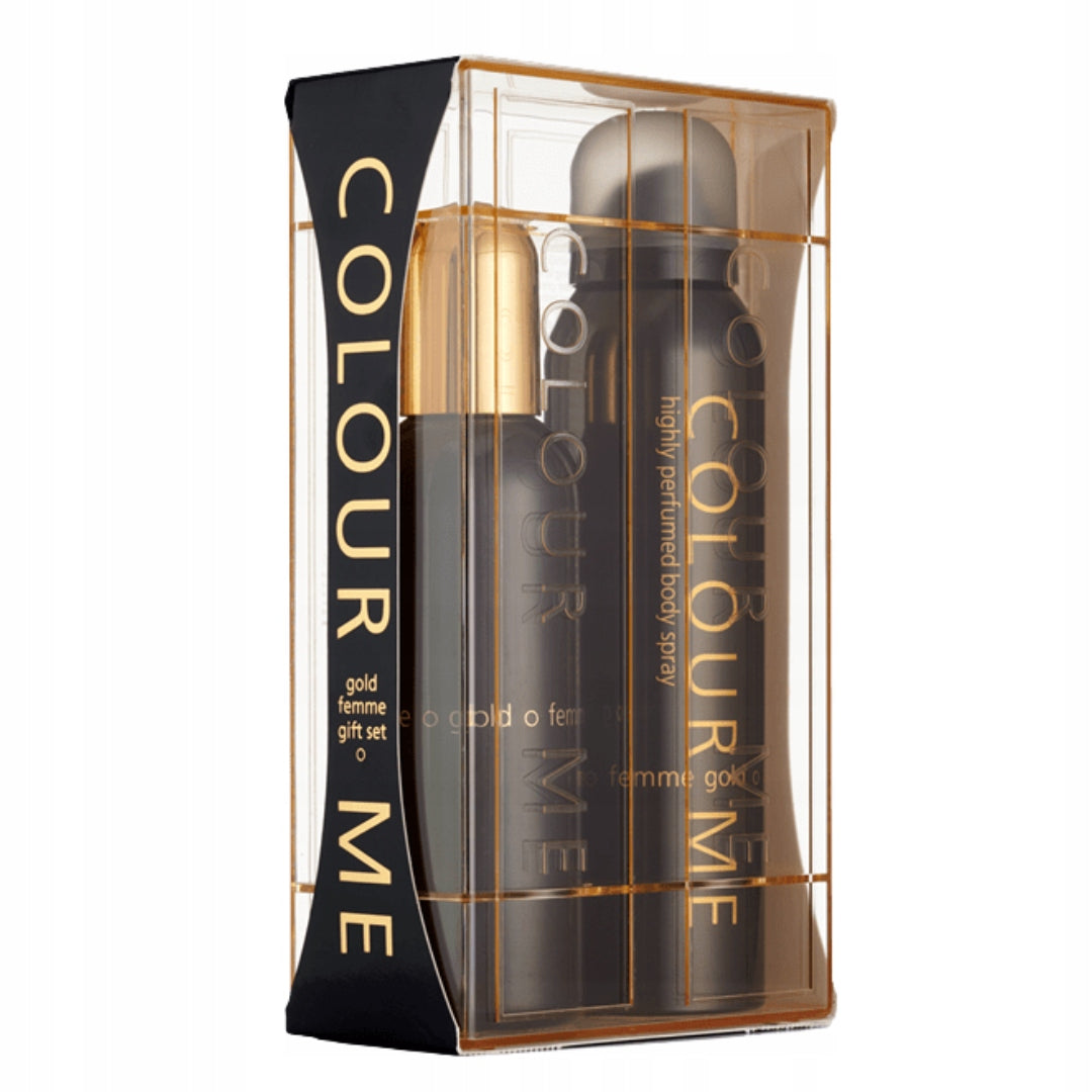 COLOUR ME 100ml EDP Eau de Parfum for women/150ml Body Spray Gift Set FEMM