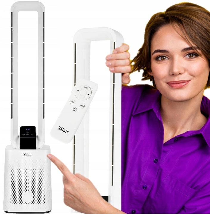 COLUMN FAN BLADELESS 97CM SILENT TOUCH PANEL + REMOTE CONTROL 50W