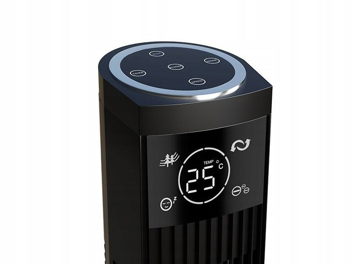 COLUMN FAN FLOOR FAN STANDING BLOW BLACK POWERFUL REMOTE CONTROL 90W EAN (GTIN) 5907173220769