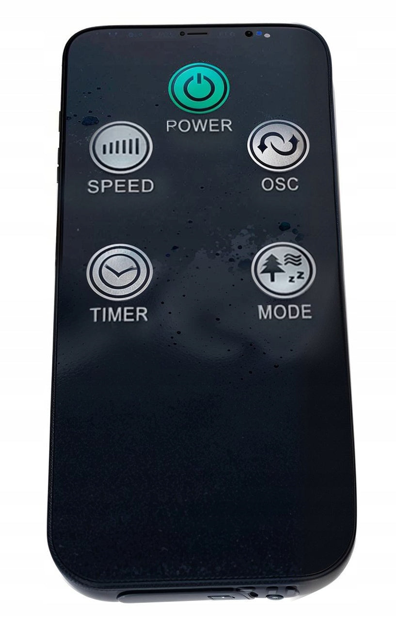 COLUMN FAN STANDING FLOOR FAN BLACK 100W + REMOTE CONTROL Fan type column