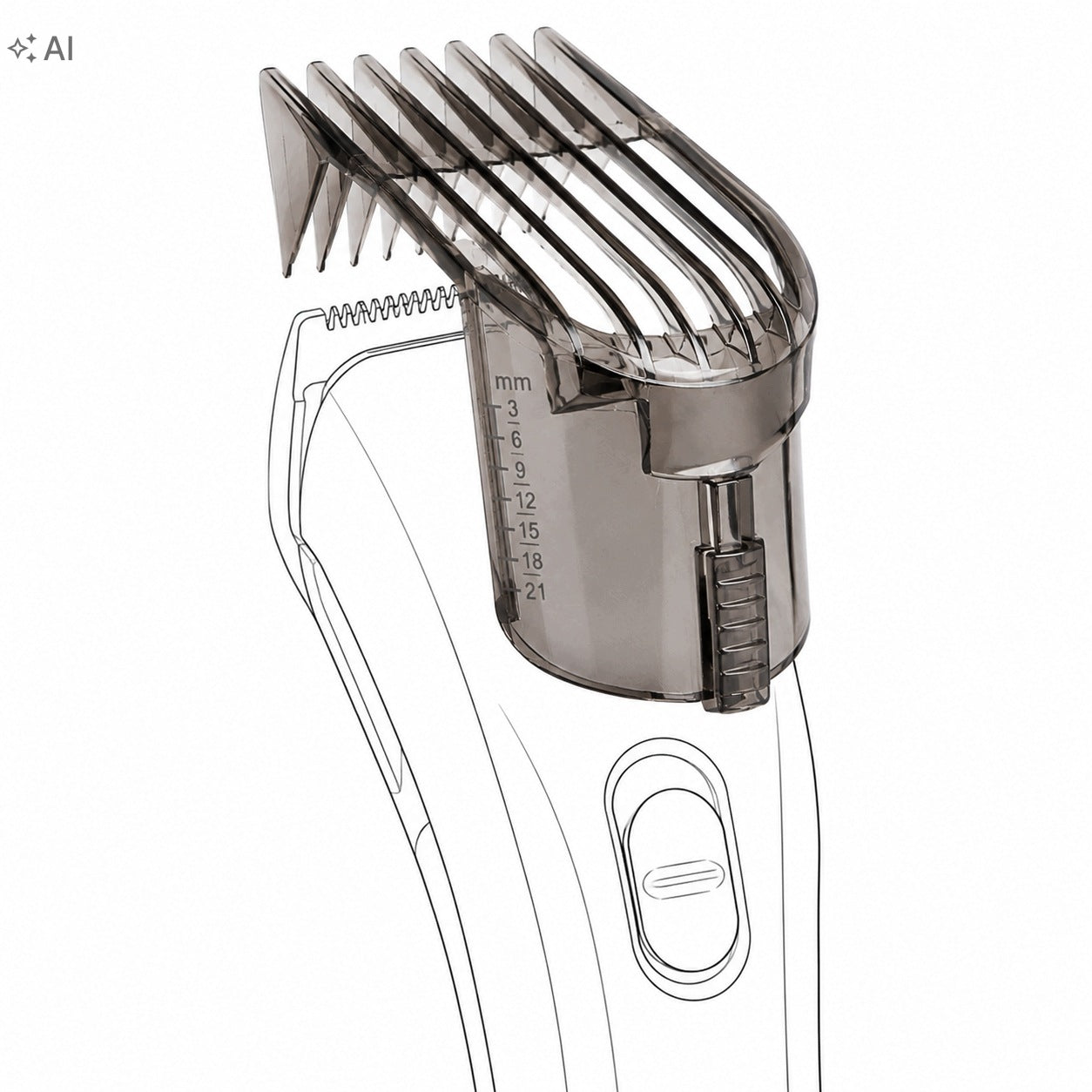 COMB CAP FOR PHILIPS QC5105 5115 5120 5125 Packaging status original