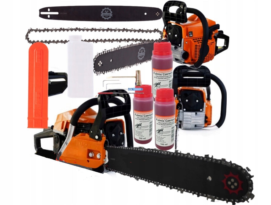 COMBUSTION CHAINSAW 5 KM 52CC+3xOIL WOODCUTTER