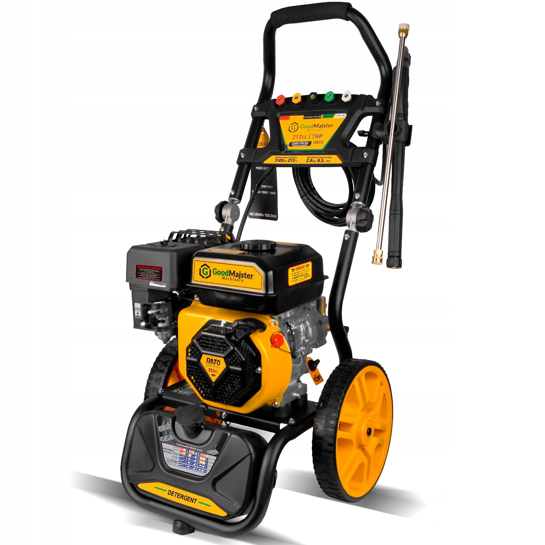 COMBUSTION PRESSURE WASHER 213bar BRASS PUMP 212cc GMM-PW38L + OIL Manufacturer code GMM-PW38L