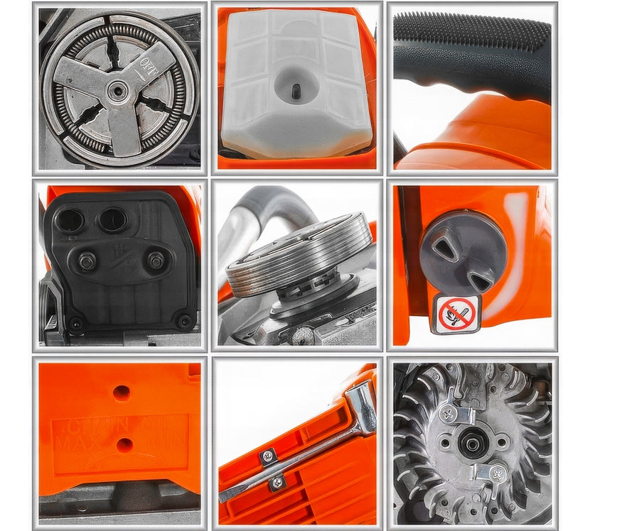 COMBUSTION SAW CHAINSAW FOR WOOD STRONG FOR GARDEN FOREST 4,35KM Chain manufacturer Verke