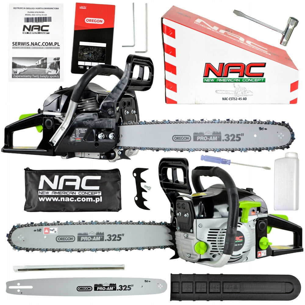 COMBUSTION SAW NAC POWER 3 KM GUIDE AND CHAIN OREGON 45 CM STRONG