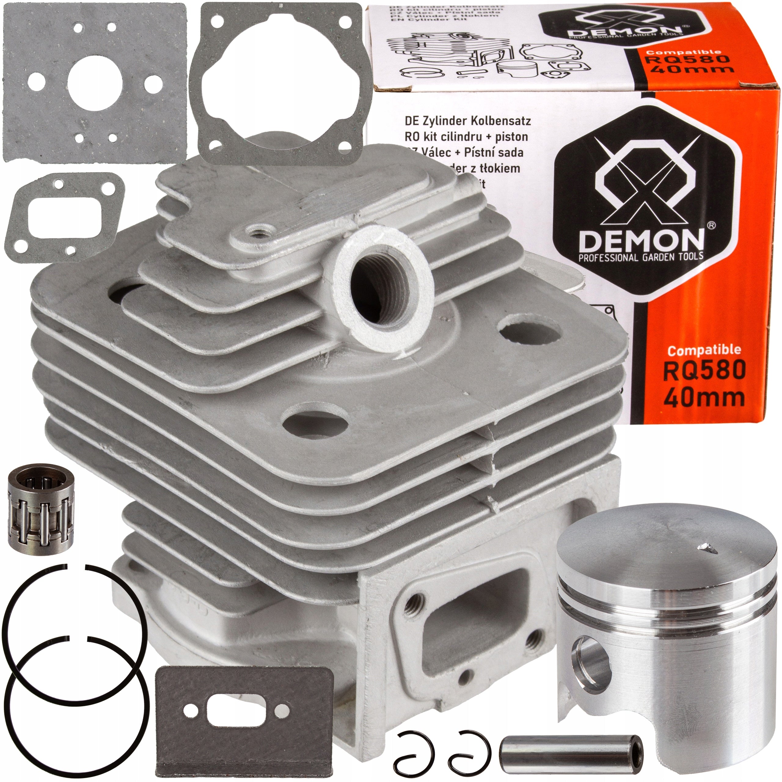 COMBUSTION SCYTHE CYLINDER 40MM PISTON GASKET SET BEARING ORIGINAL DEMON