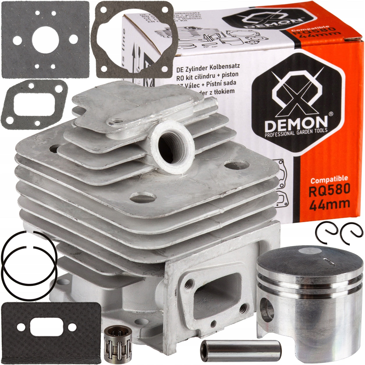 COMBUSTION SCYTHE CYLINDER 44MM PISTON GASKET SET BEARING ORIGINAL DEMON