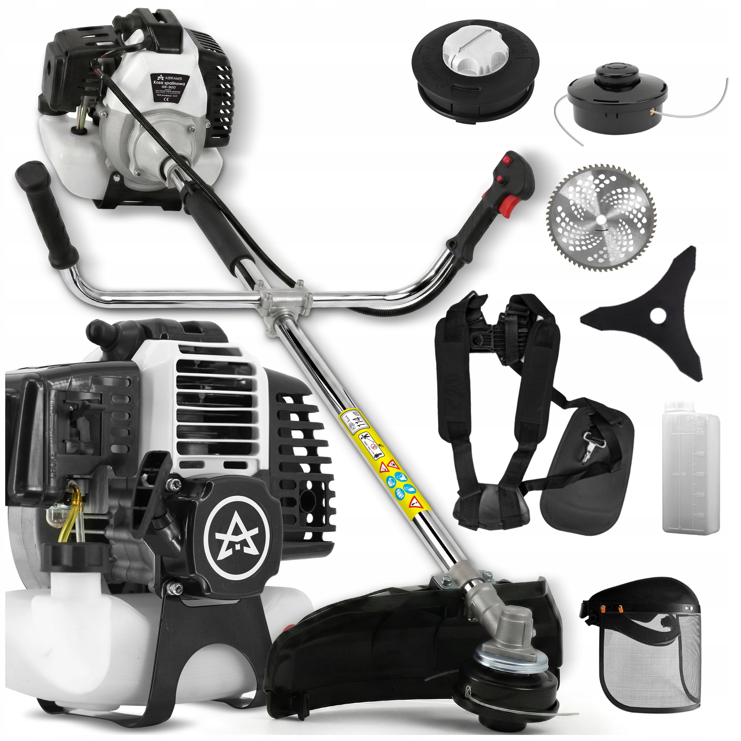 COMBUSTION SCYTHE GRASS TRIMMER BRUSH CUTTER SET HEAD DISC STRONG