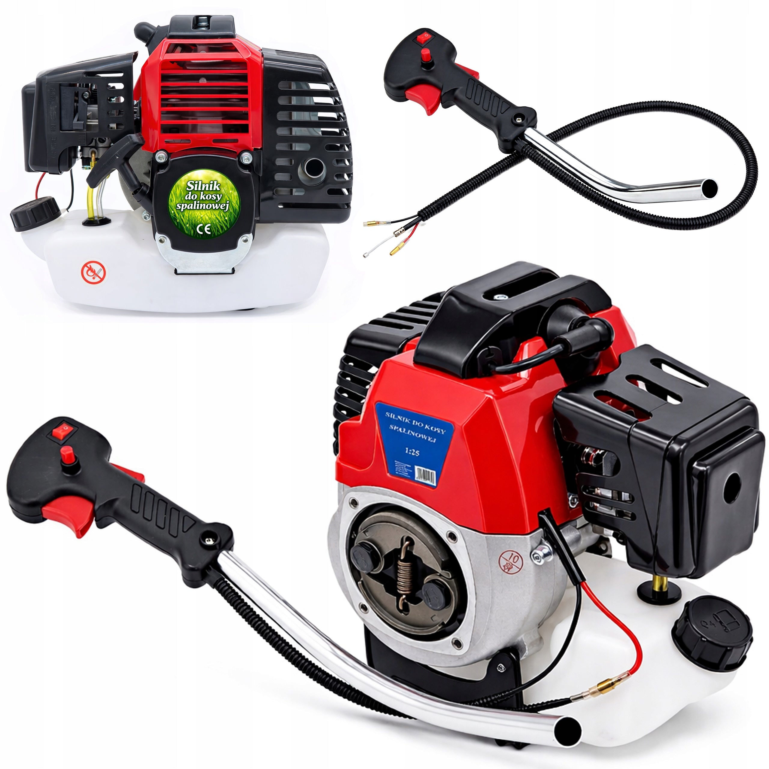 COMBUSTION SCYTHE MOTOR + HANDLE FOR DEMON NAC TRIMMER