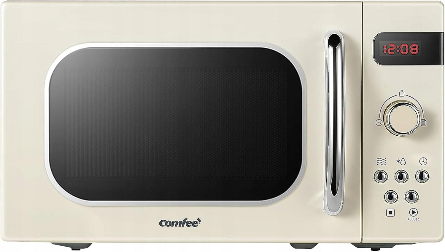 COMFEE' Microwave CMSRO 20DI CR retro 20L 800W cream 8 programs